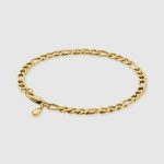 24K Figaro Bracelet