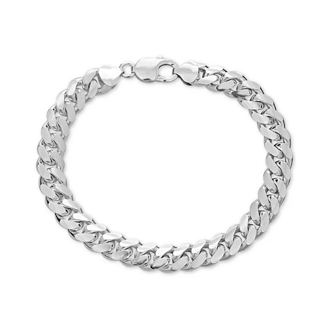 Silver Single Link Bracelet (Wide)