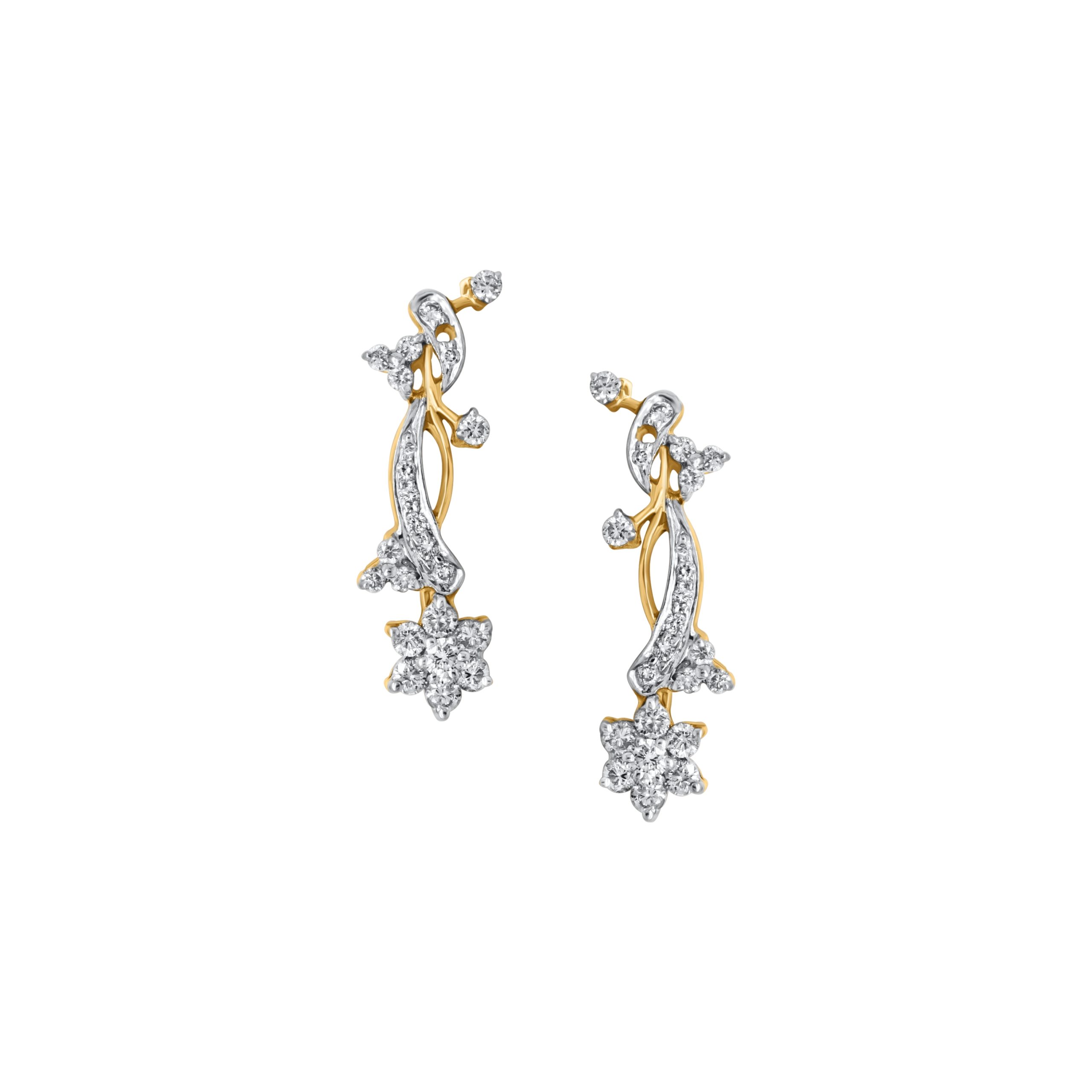 18K Diamond Earring