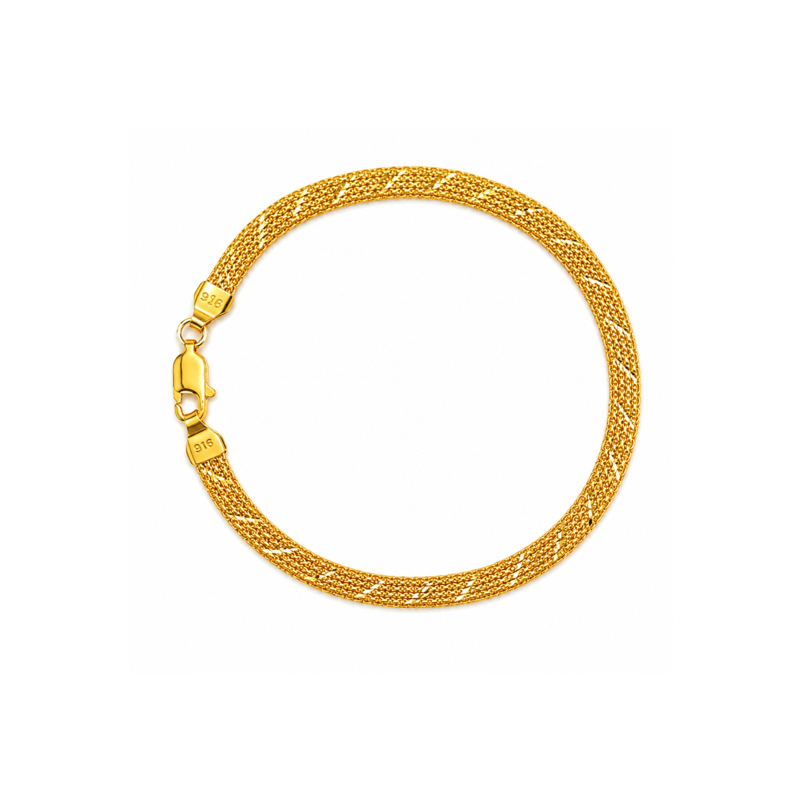 22K Stacked Bracelet