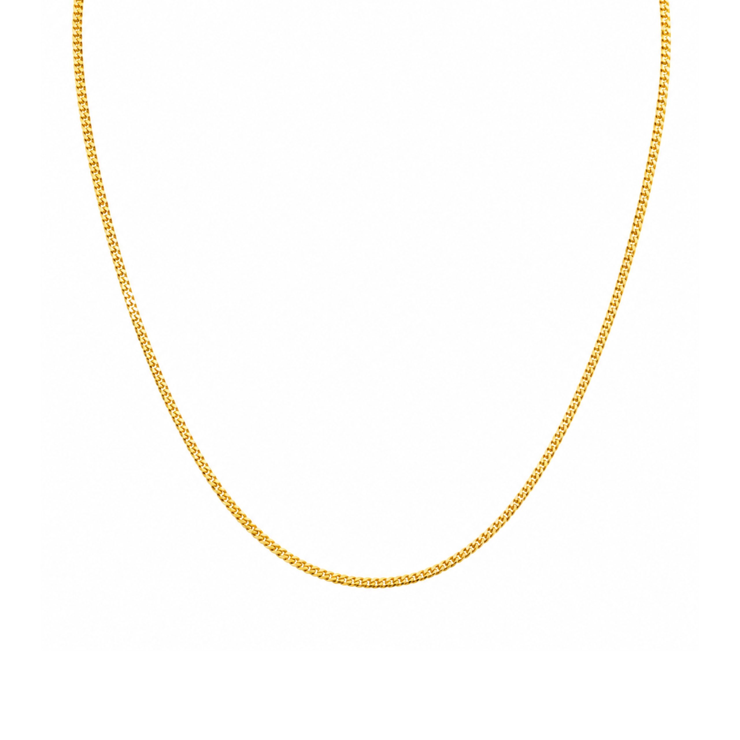 22K Thin Boxed Chain