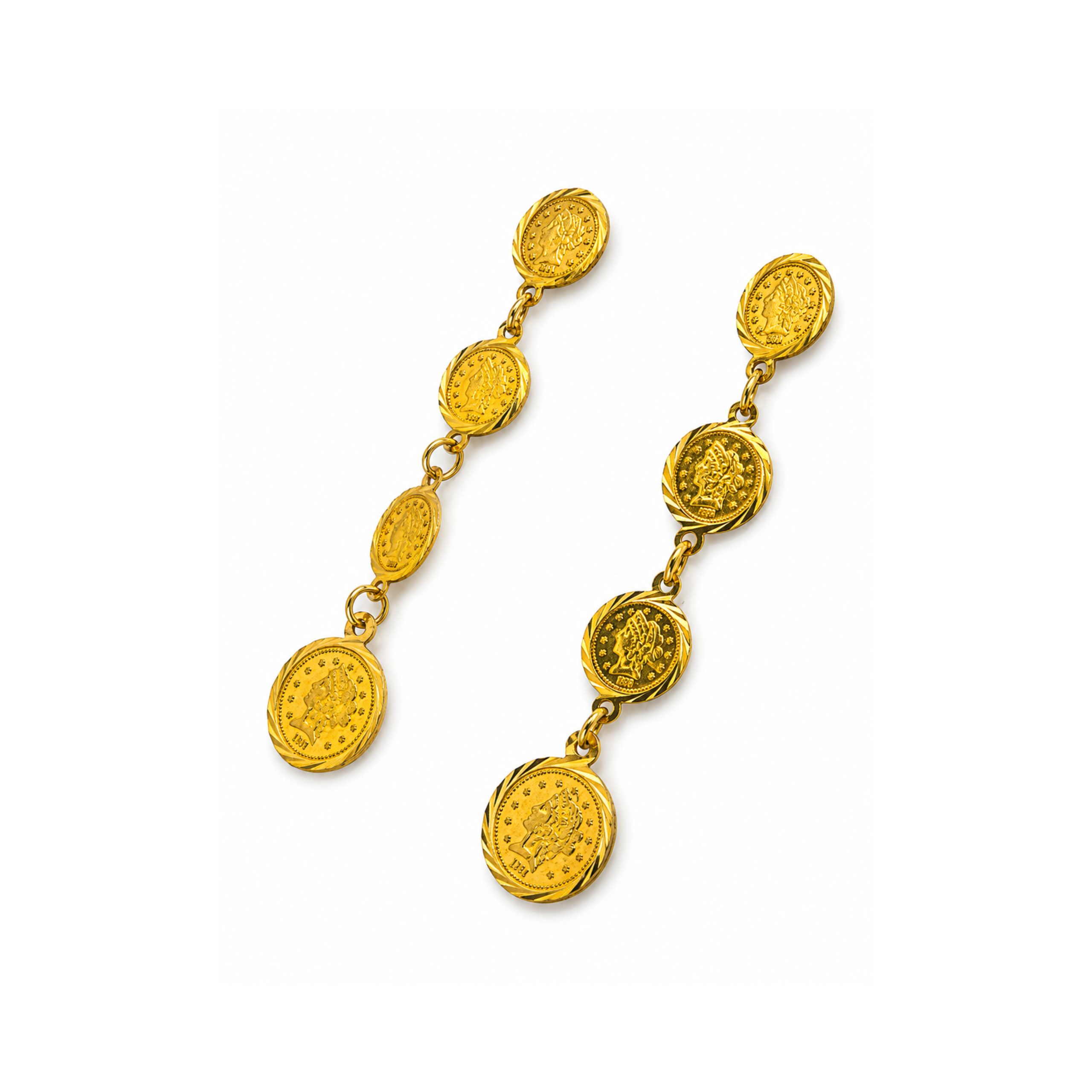 22k Coin Earring