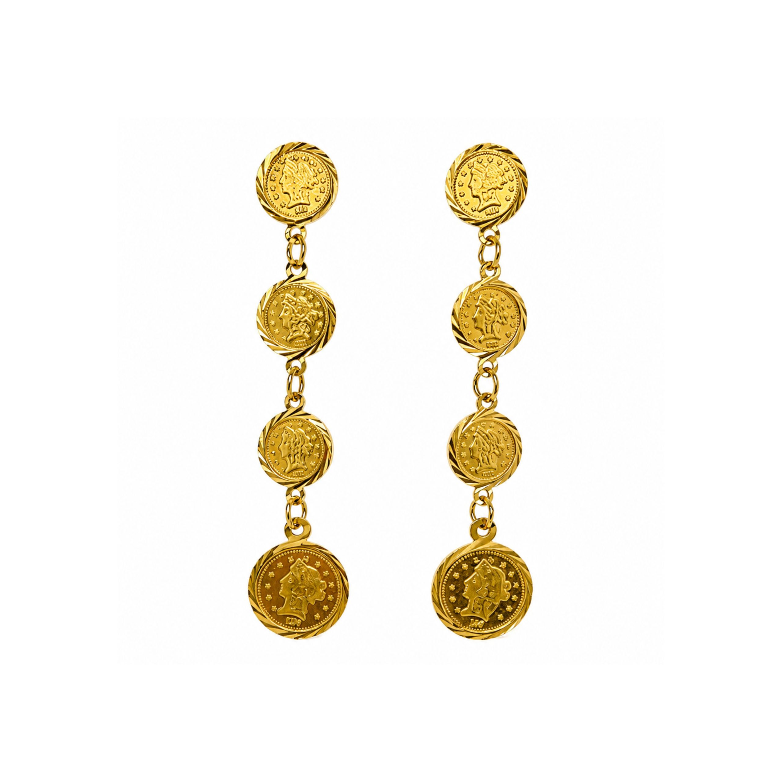 22k Coin Earring