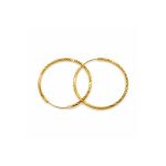 22K Hoop Earring