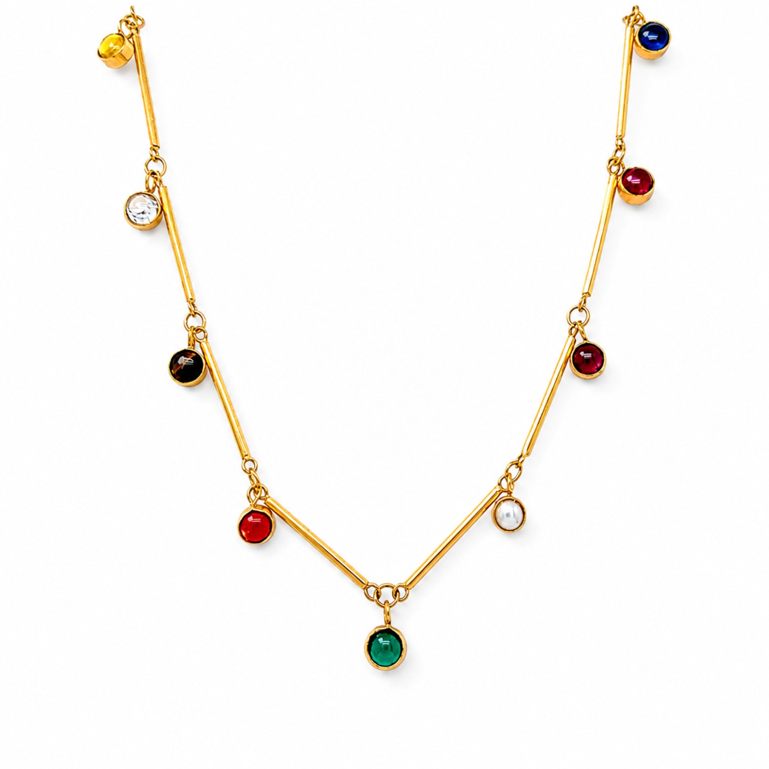 22k Navaratna Necklace