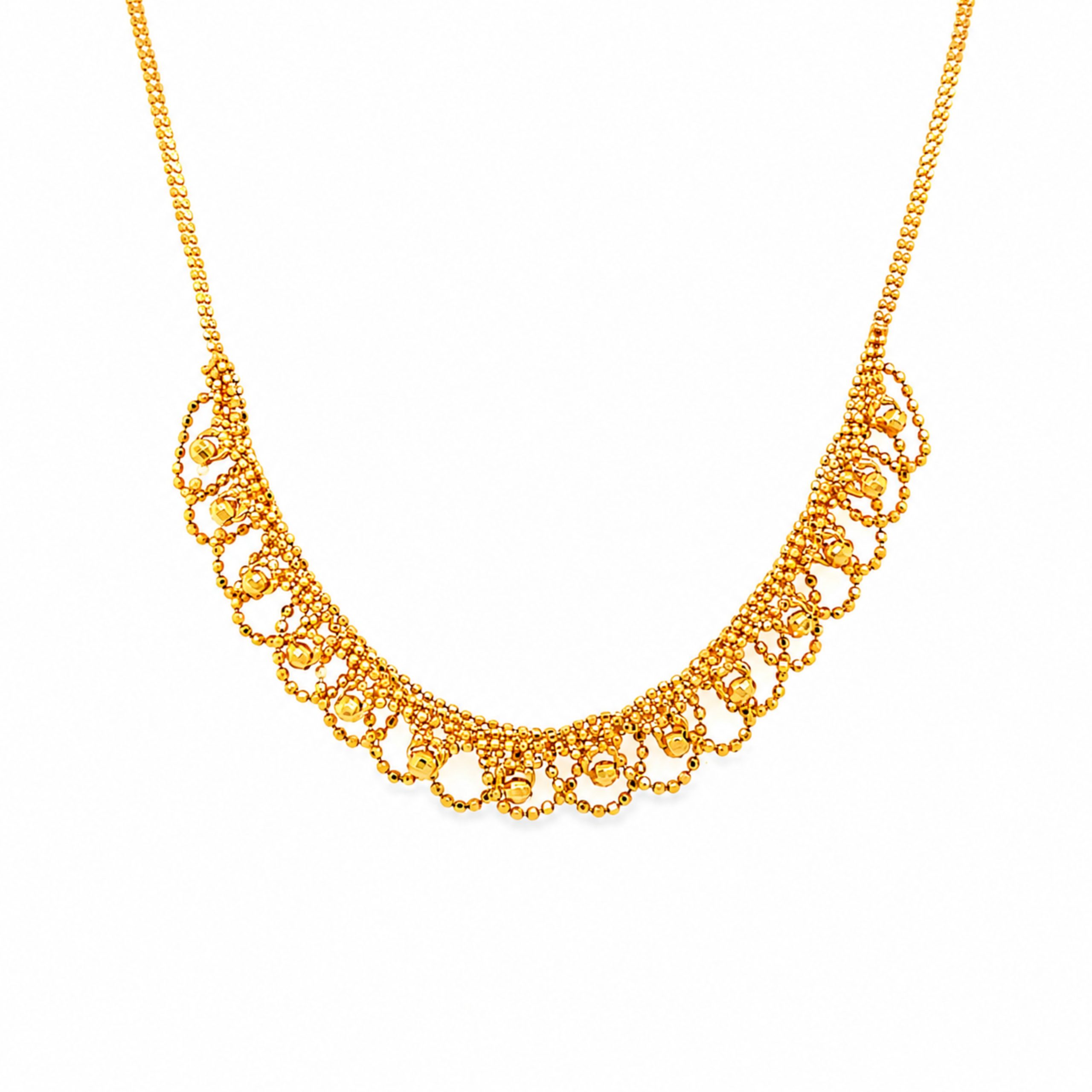 22k Mini Ball Necklace