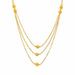 22k Layered ball Necklace