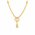 22k Reverse Heart Necklace