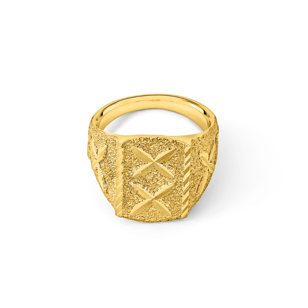 22K Carved Ring