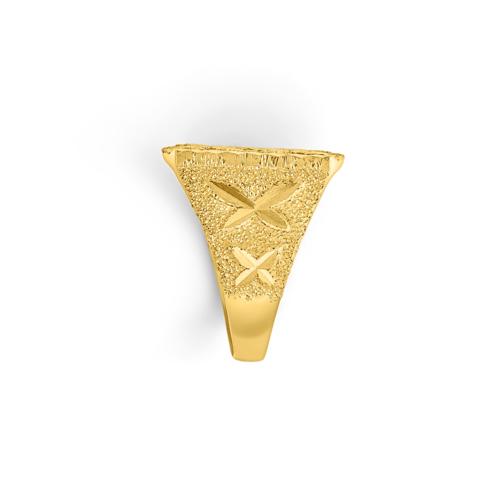 22K Carved Ring
