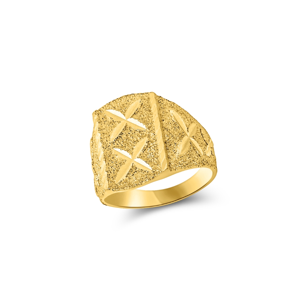 22K Carved Ring