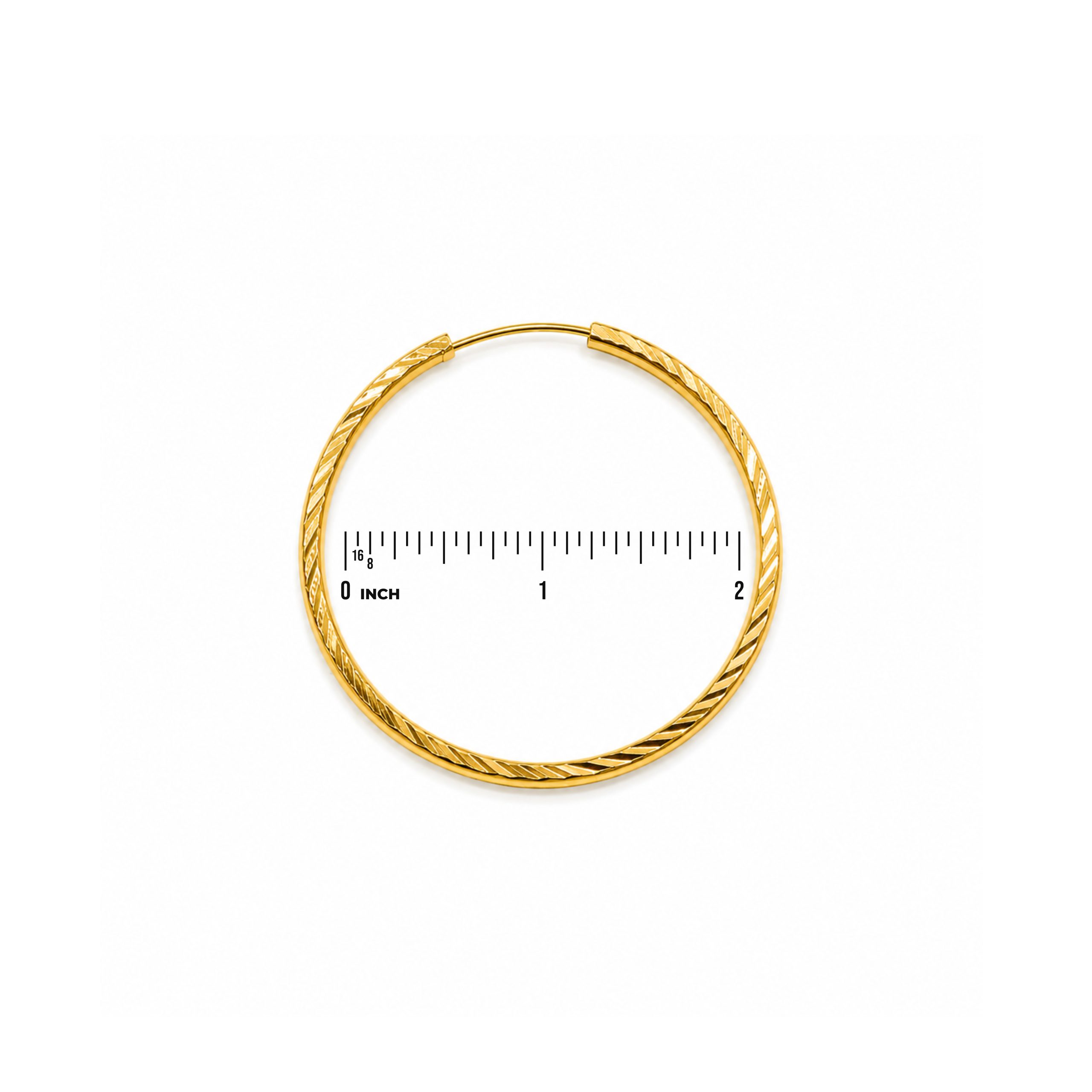 22K Hoop Earring