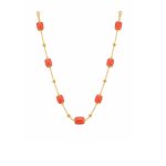 24K Handmade Coral Necklace