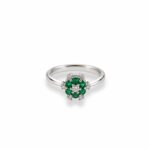 14K Emerald Diamond Ring