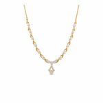 18K Diamond Floral Necklace