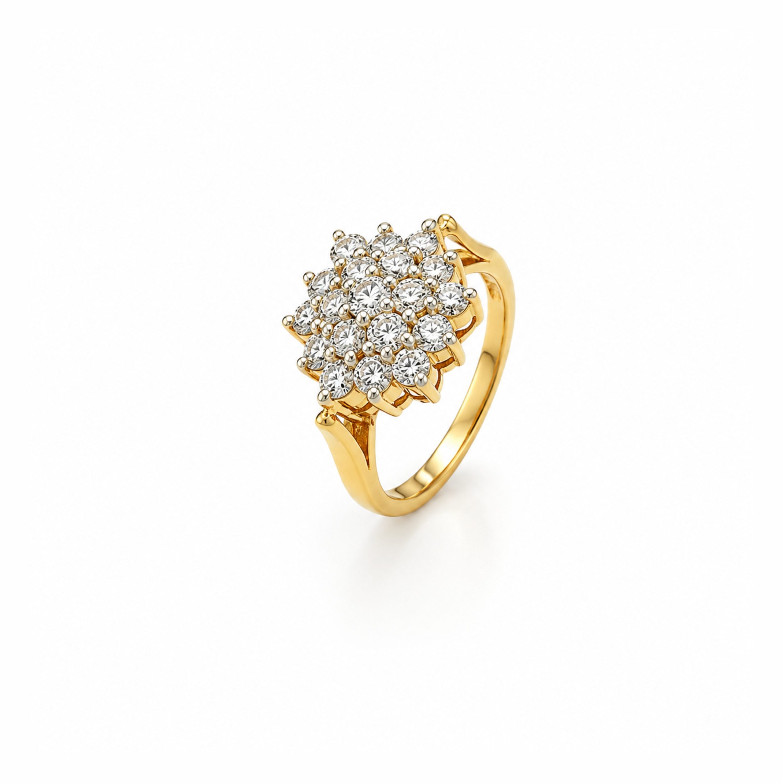 14K Cluster Diamond Ring (Special Order only)