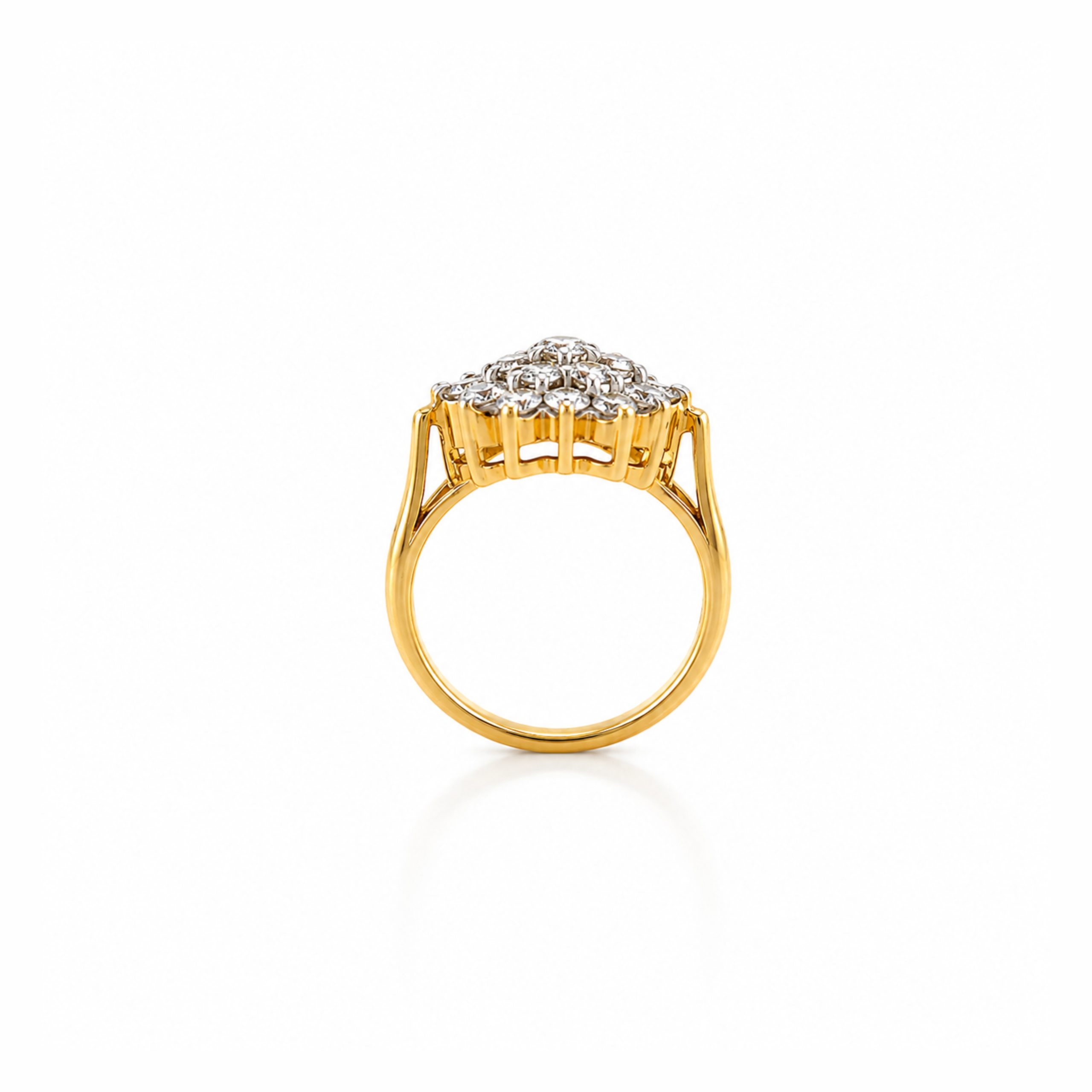 14K Cluster Diamond Ring (Special Order only)