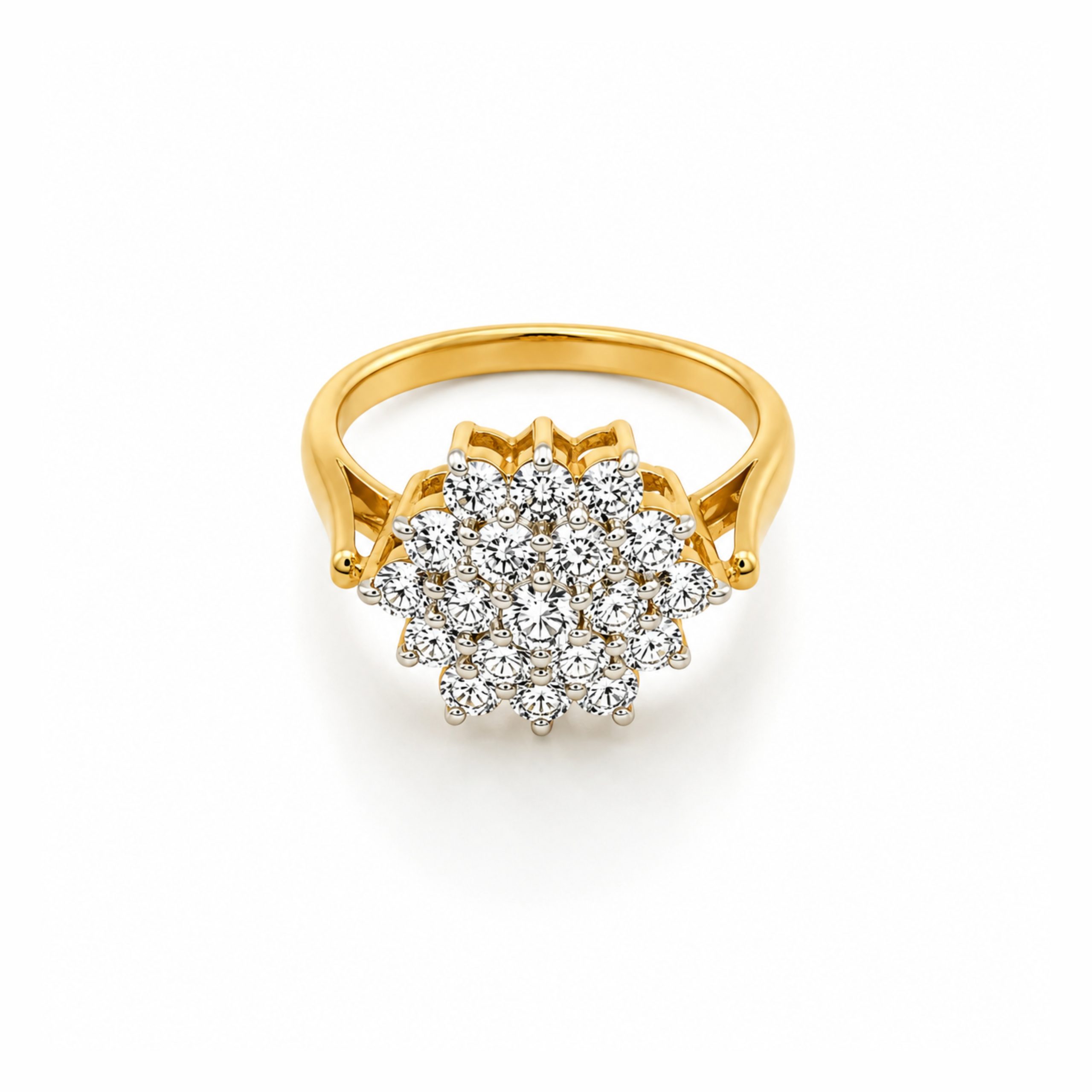 14K Cluster Diamond Ring (Special Order only)
