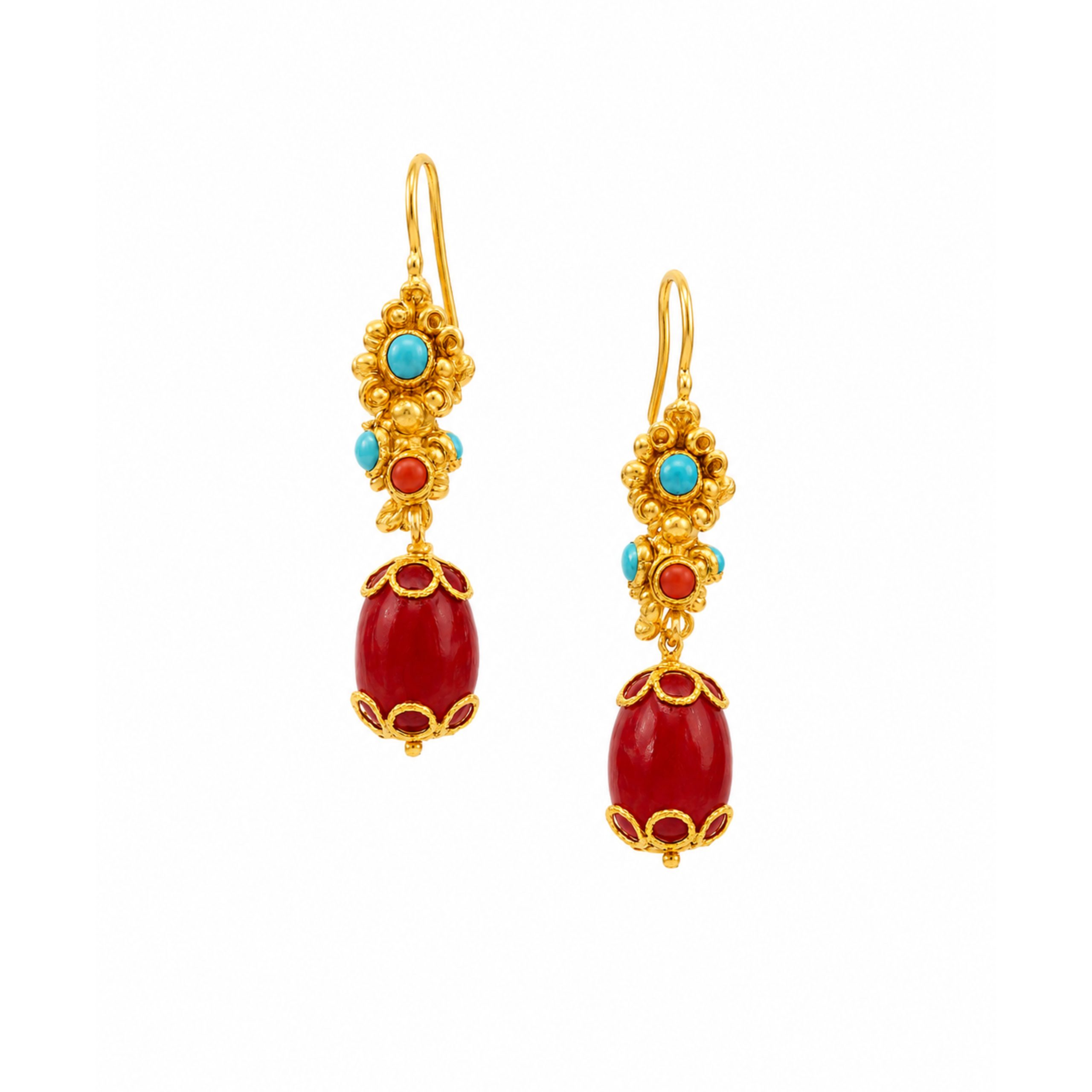 24K Aalongh Himalayan Traditional Earring