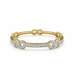 14K Diamond Bangle