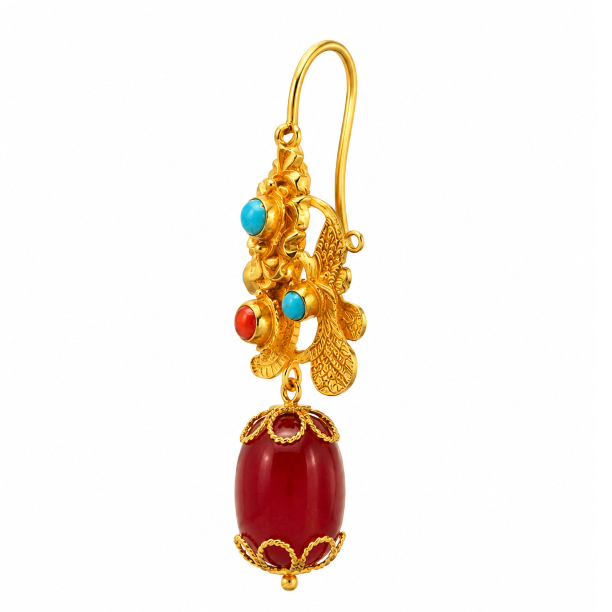 24K Aalongh Himalayan Traditional Earring