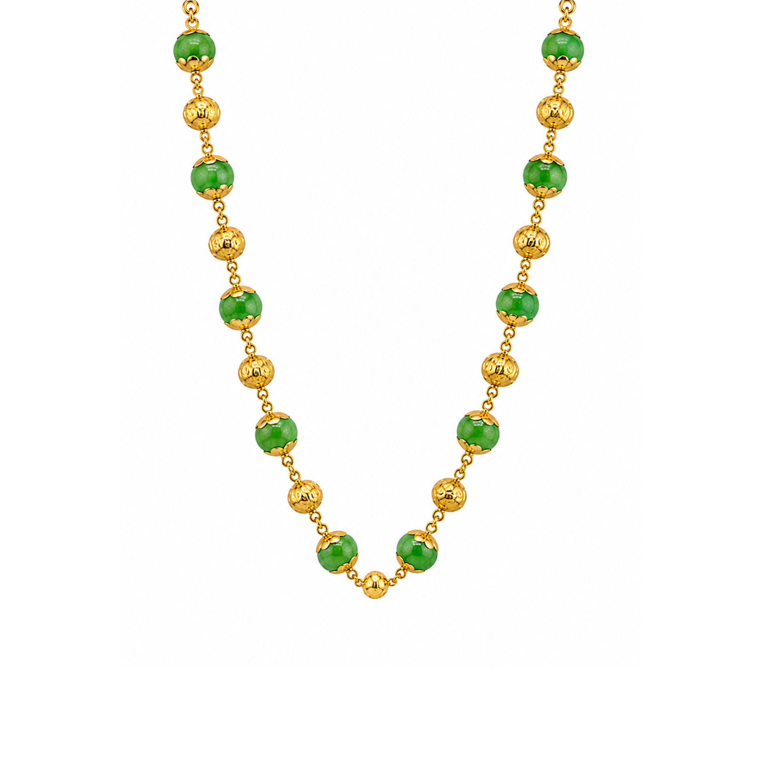 24K Handmade Jade Necklace