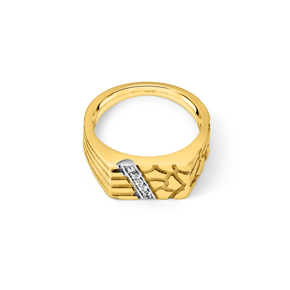 24K Men's Nugget Ring