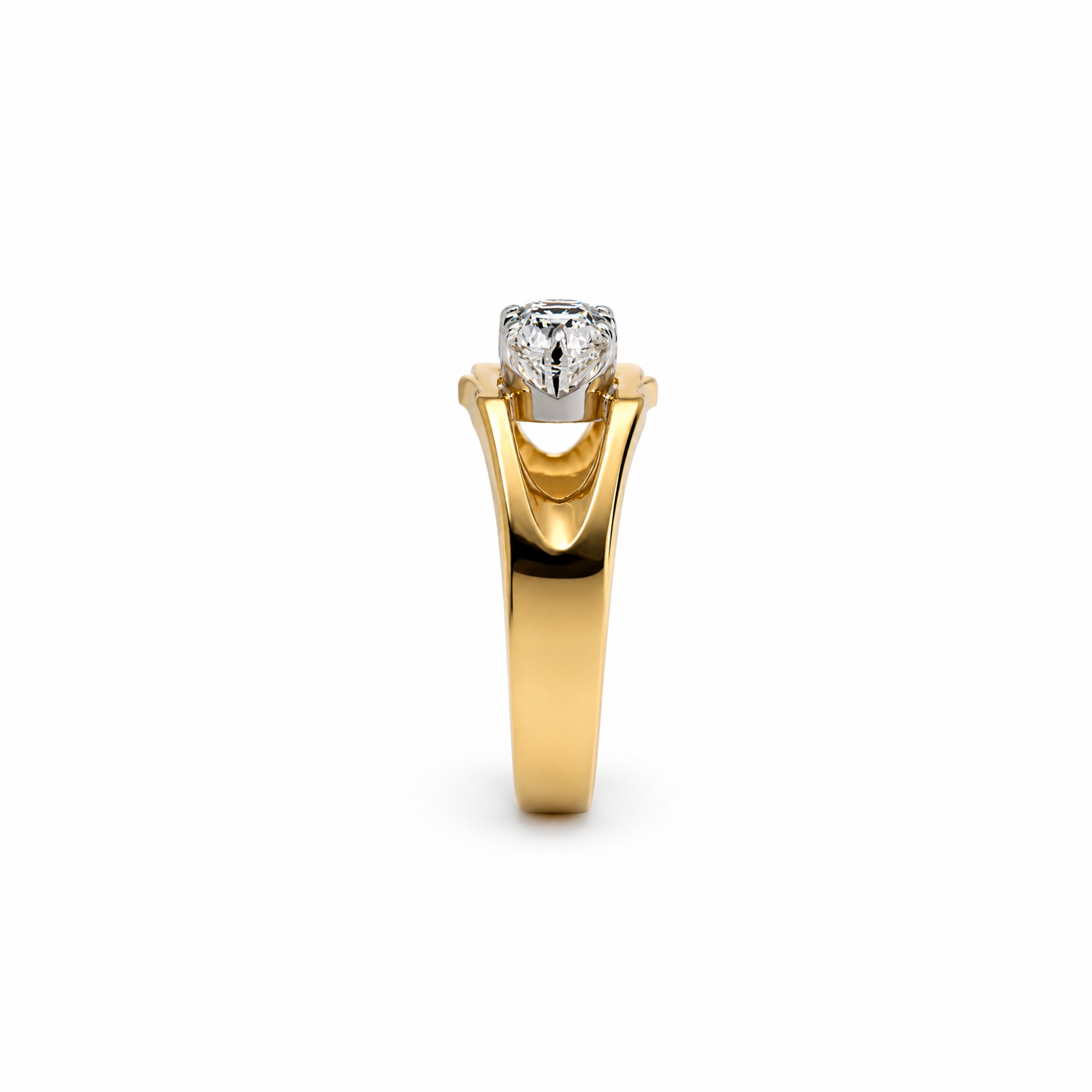 14K Trilogy Diamond Ring