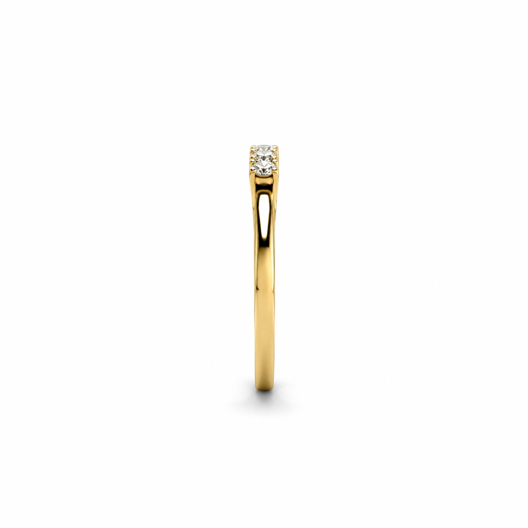 18K Raised Band Ring
