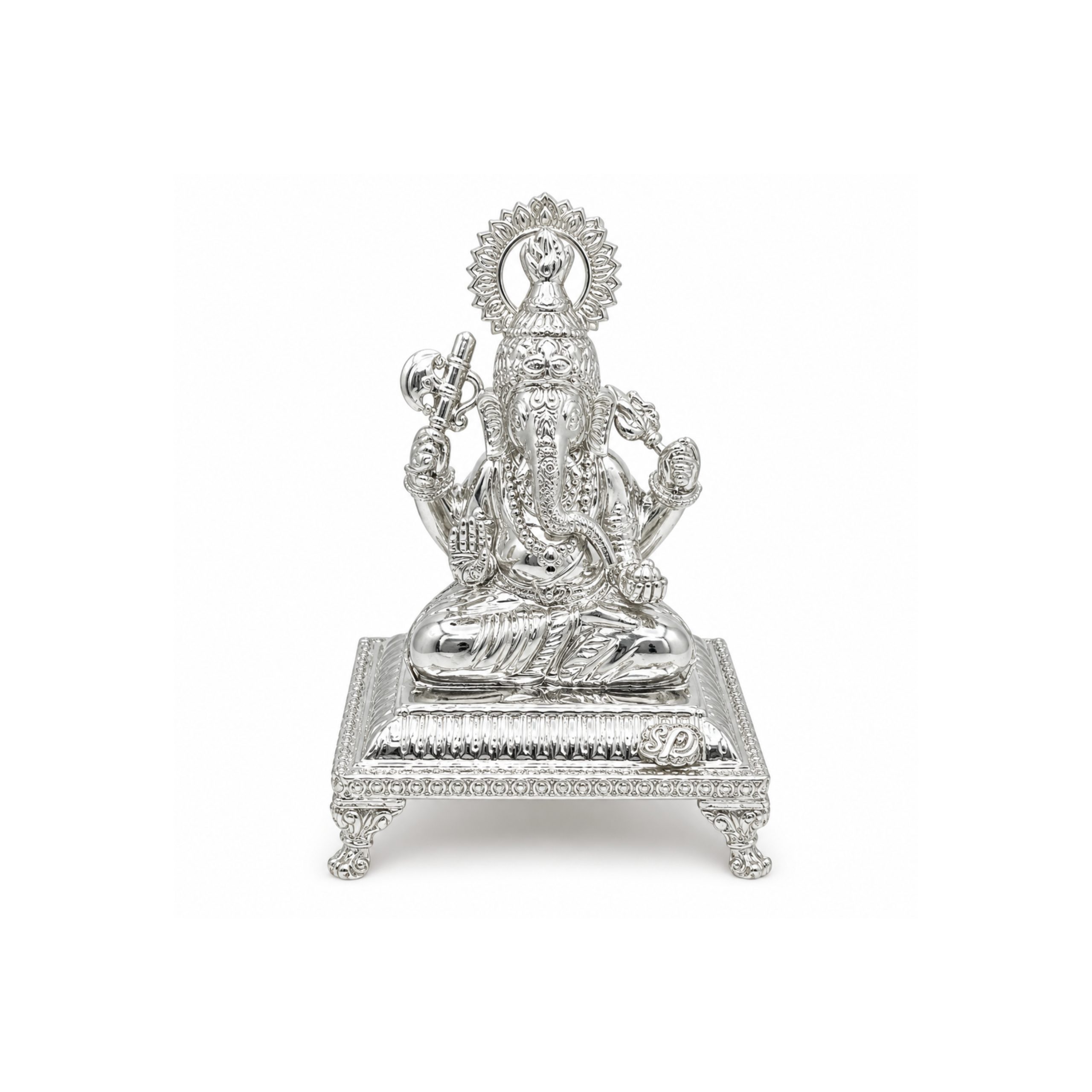 Silver Lord Ganesha Murti