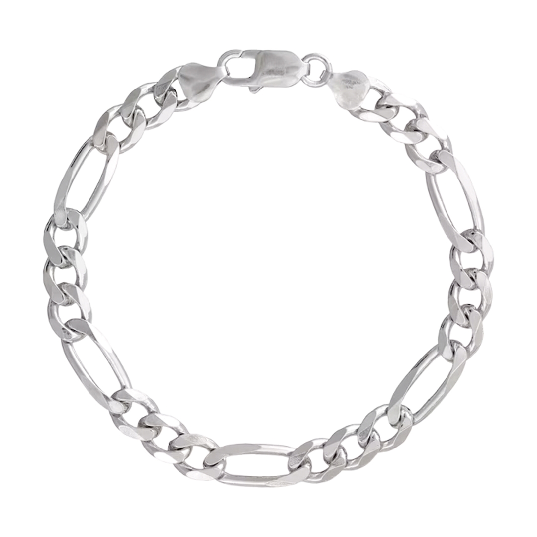 Silver Classic Figaro Link Bracelet