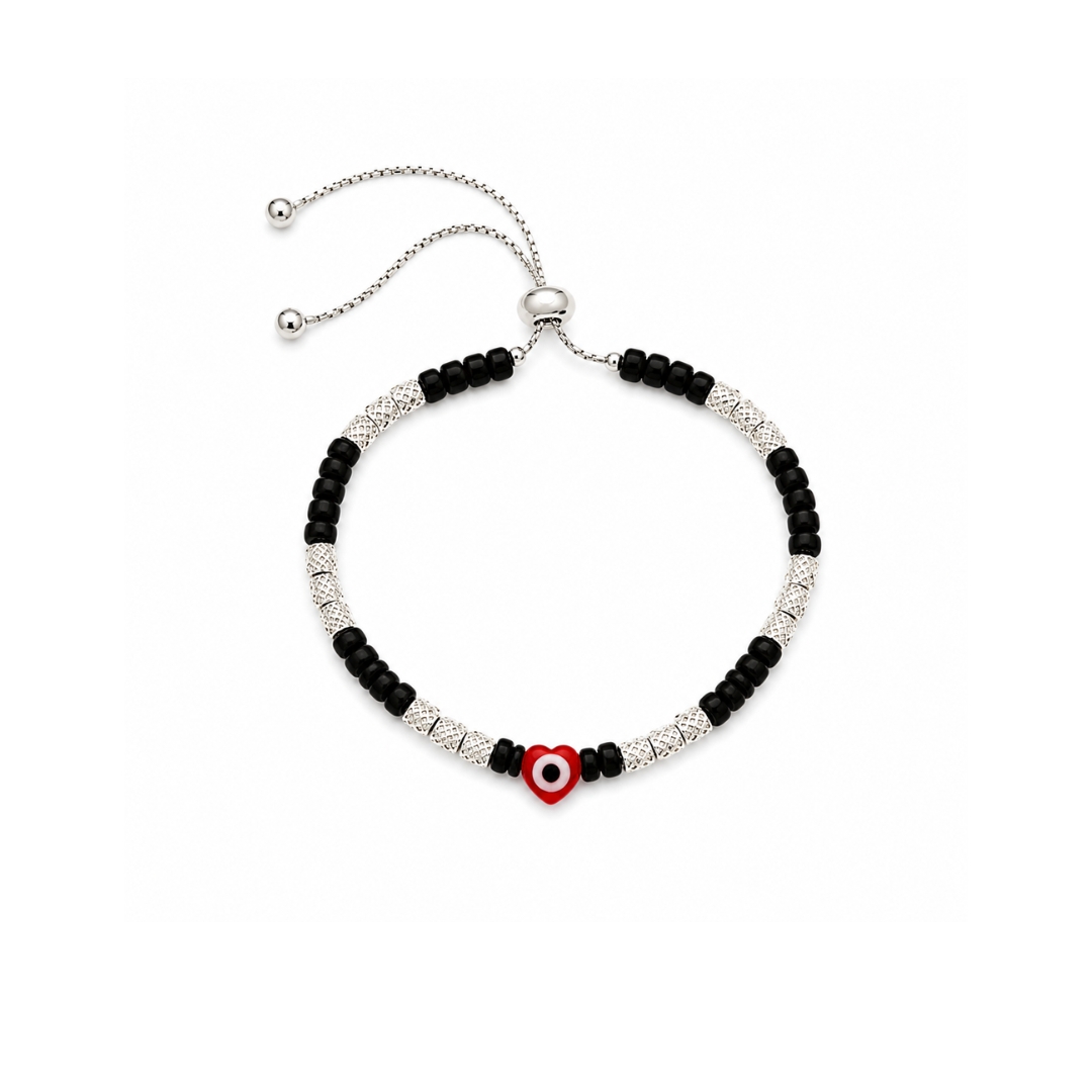 Silver Evil Eye Bracelet