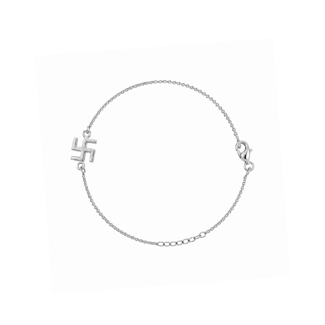 Swastik Silver Raakhi