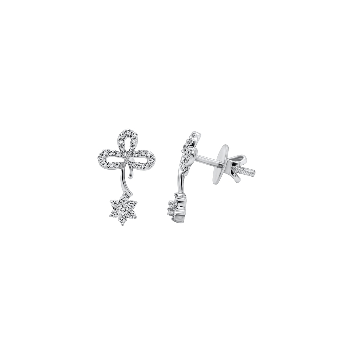 14K Flower Earring