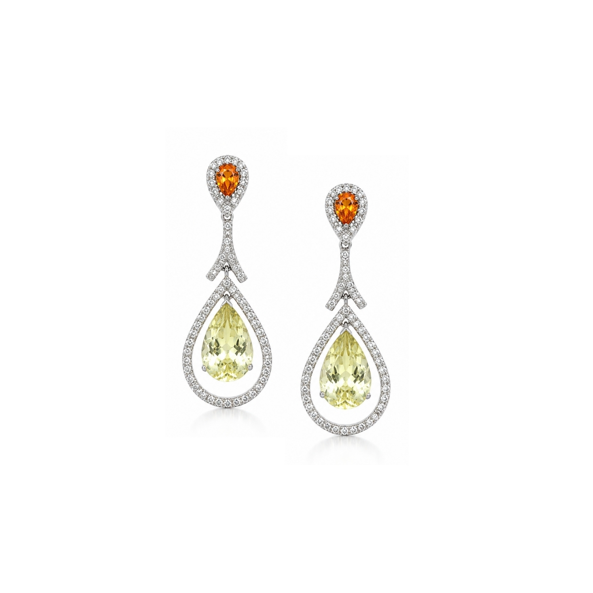 14K Citrine Earring