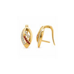 14K YG Ruby Earring