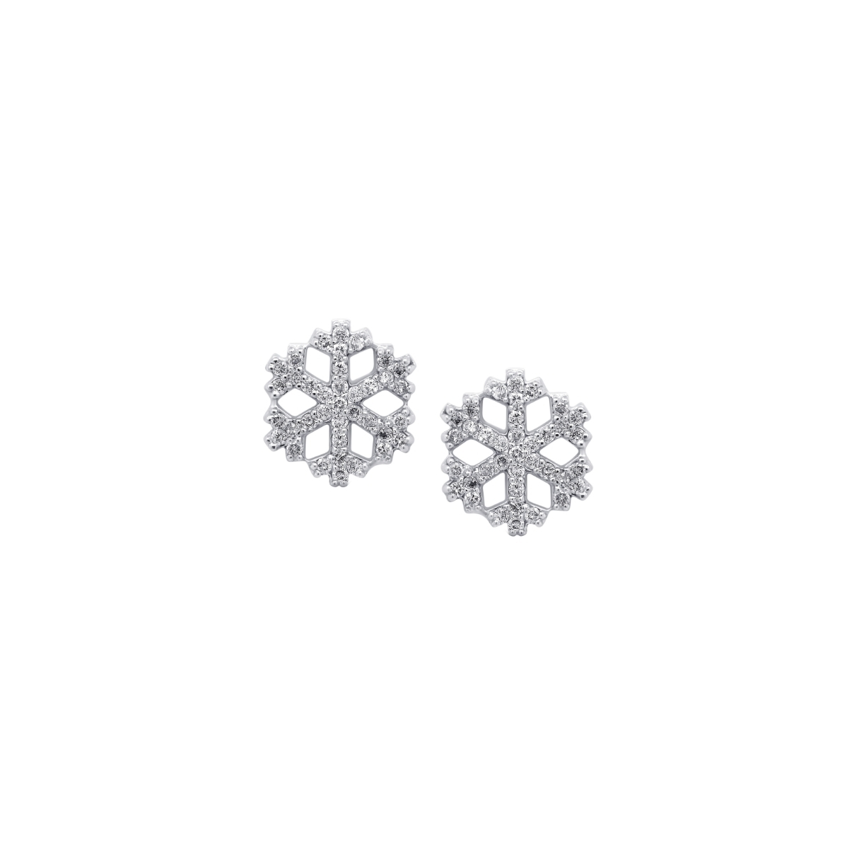 14K WG Diamond Earring