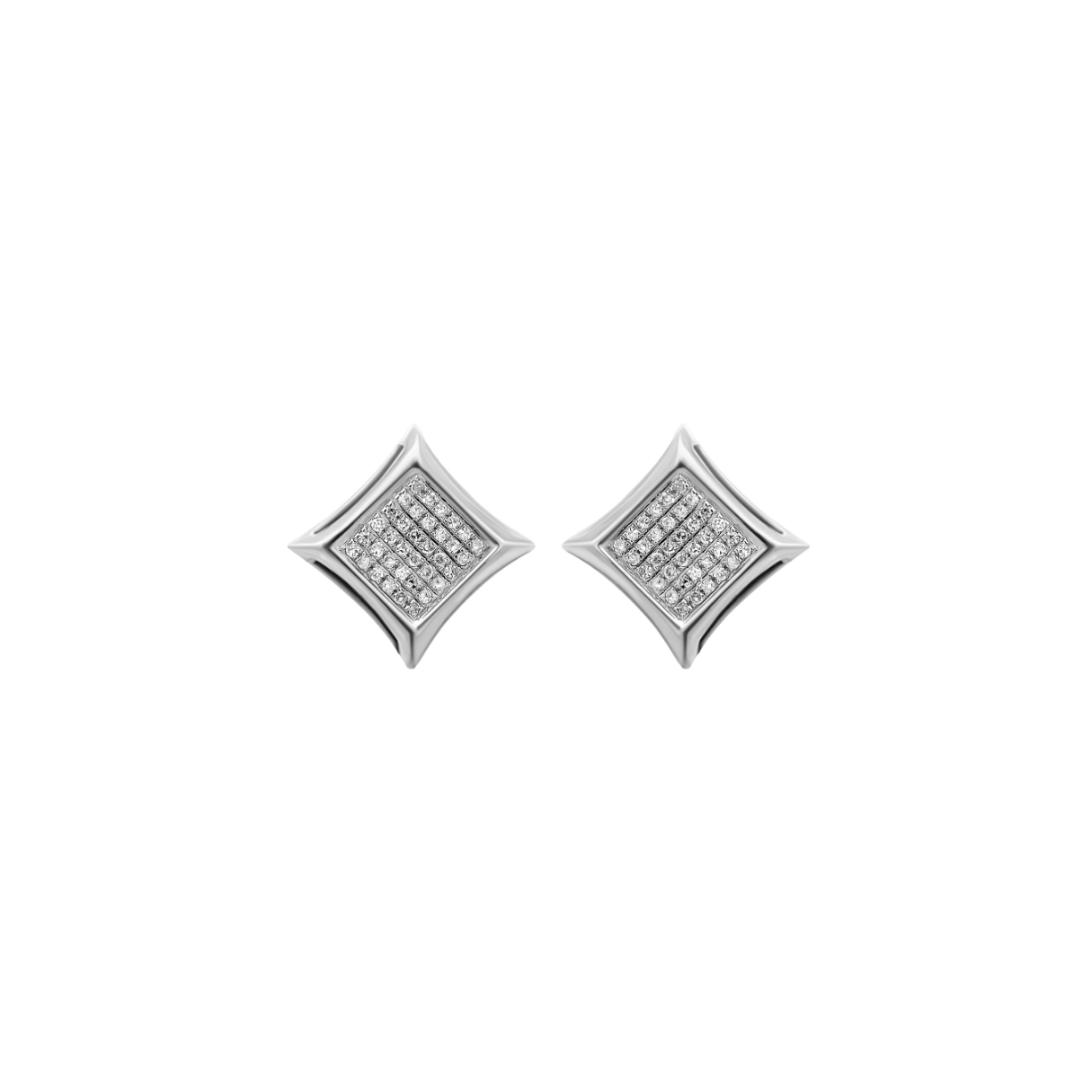 10K WG Diamond Earring