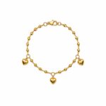 22K Heart charm Bracelet