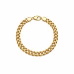 22K Diamond Cut single link bracelet