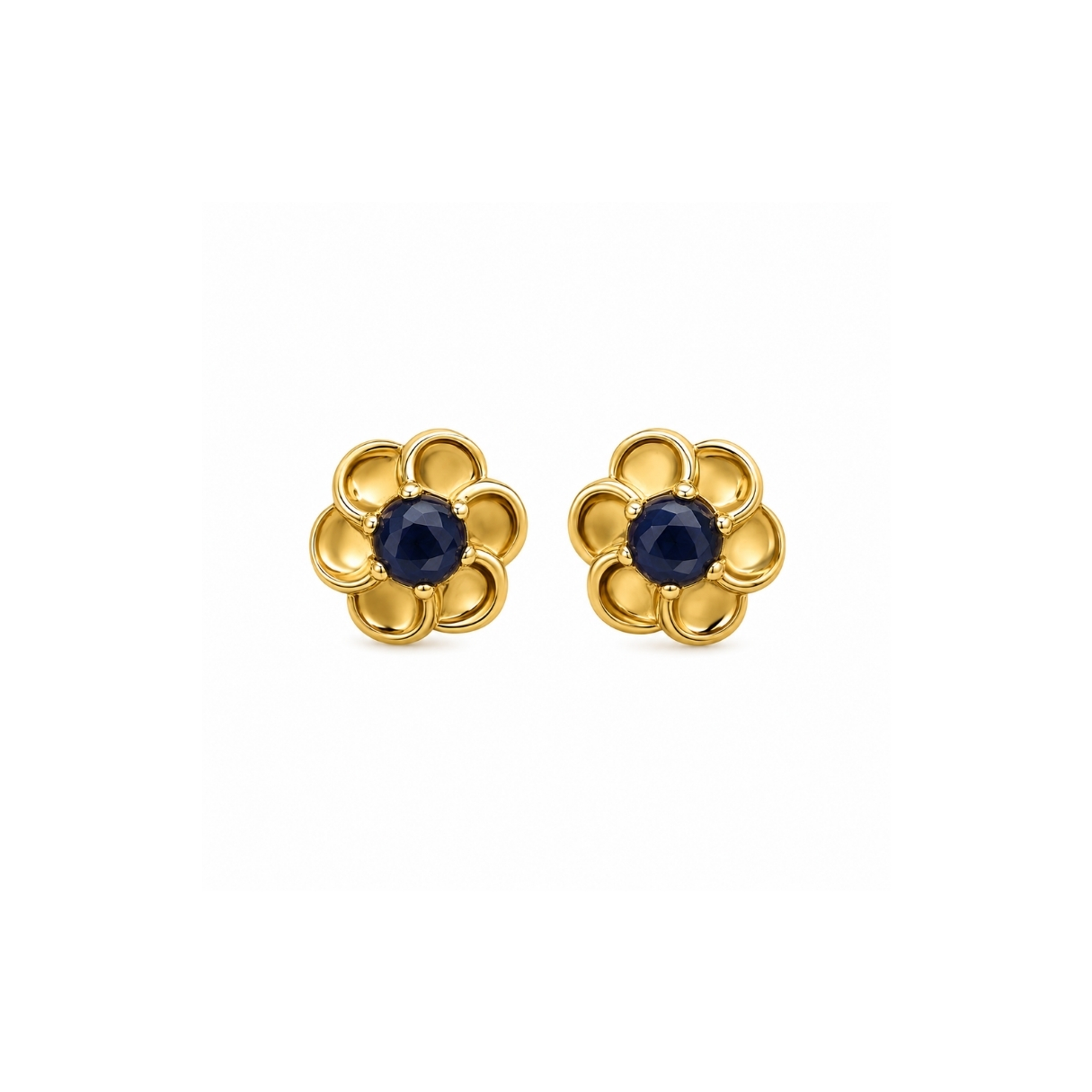 18K Blue Sapphire Earring