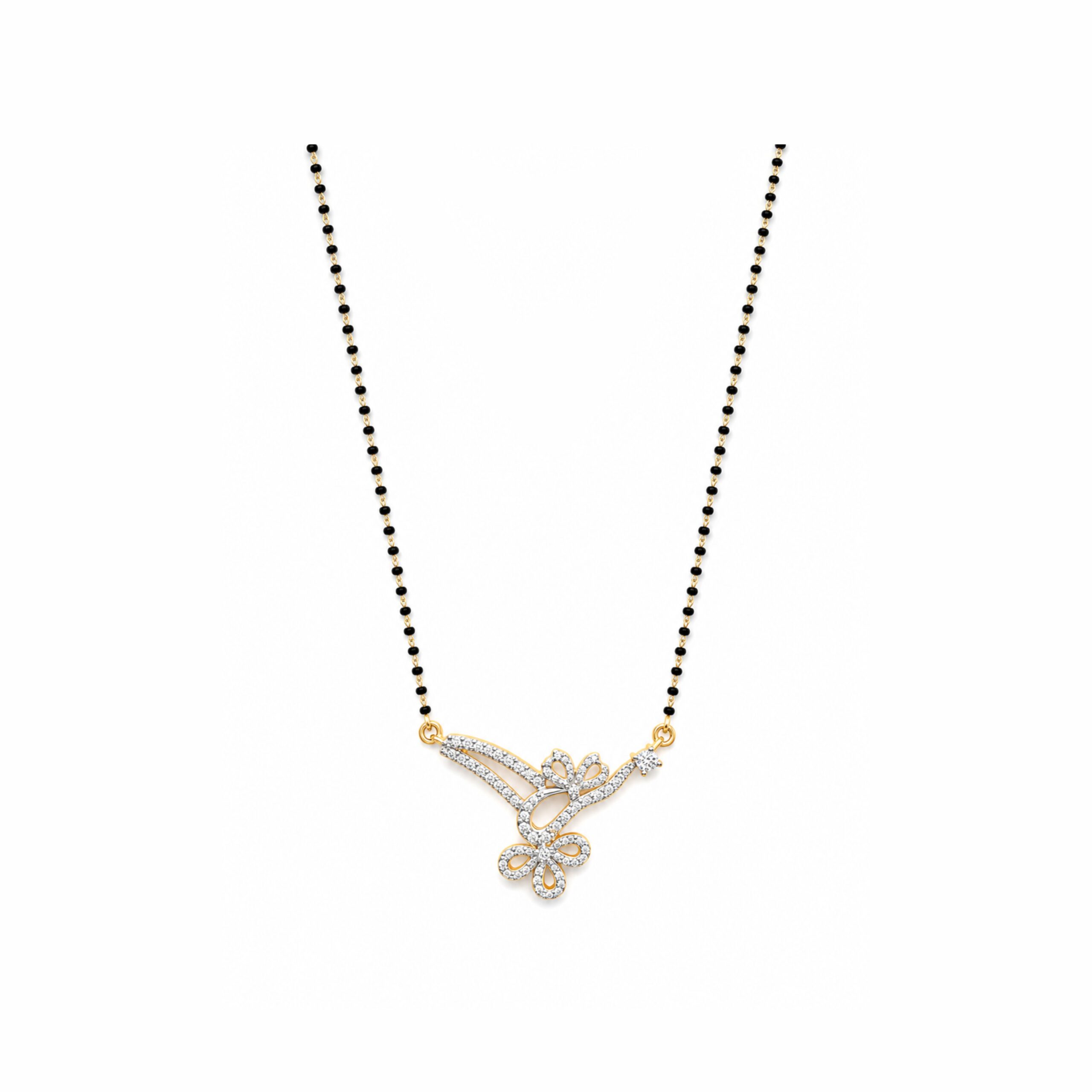 14K Diamond Mangalsutra