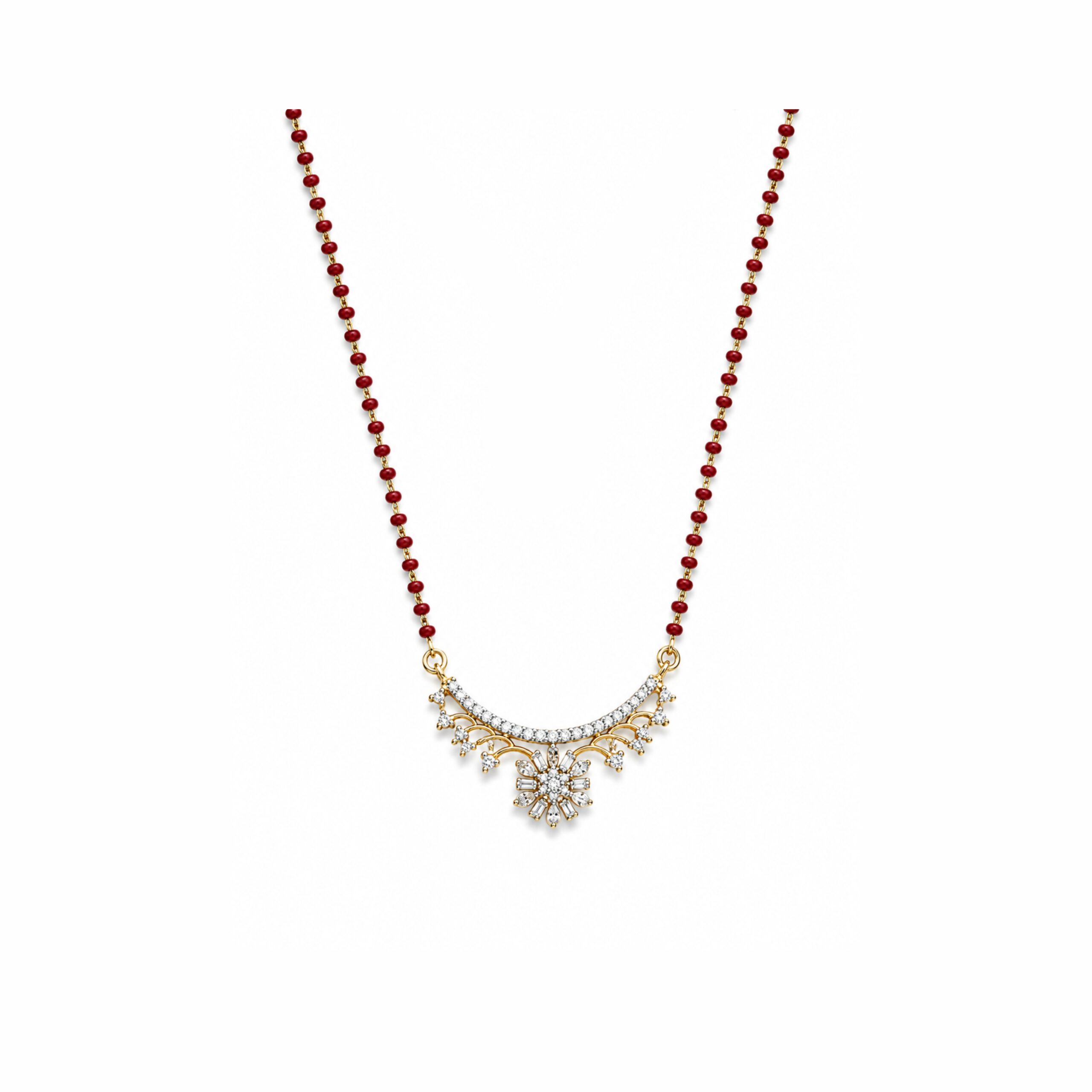 14K Diamond Mangalsutra