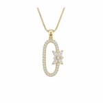 14K Floral Pendant