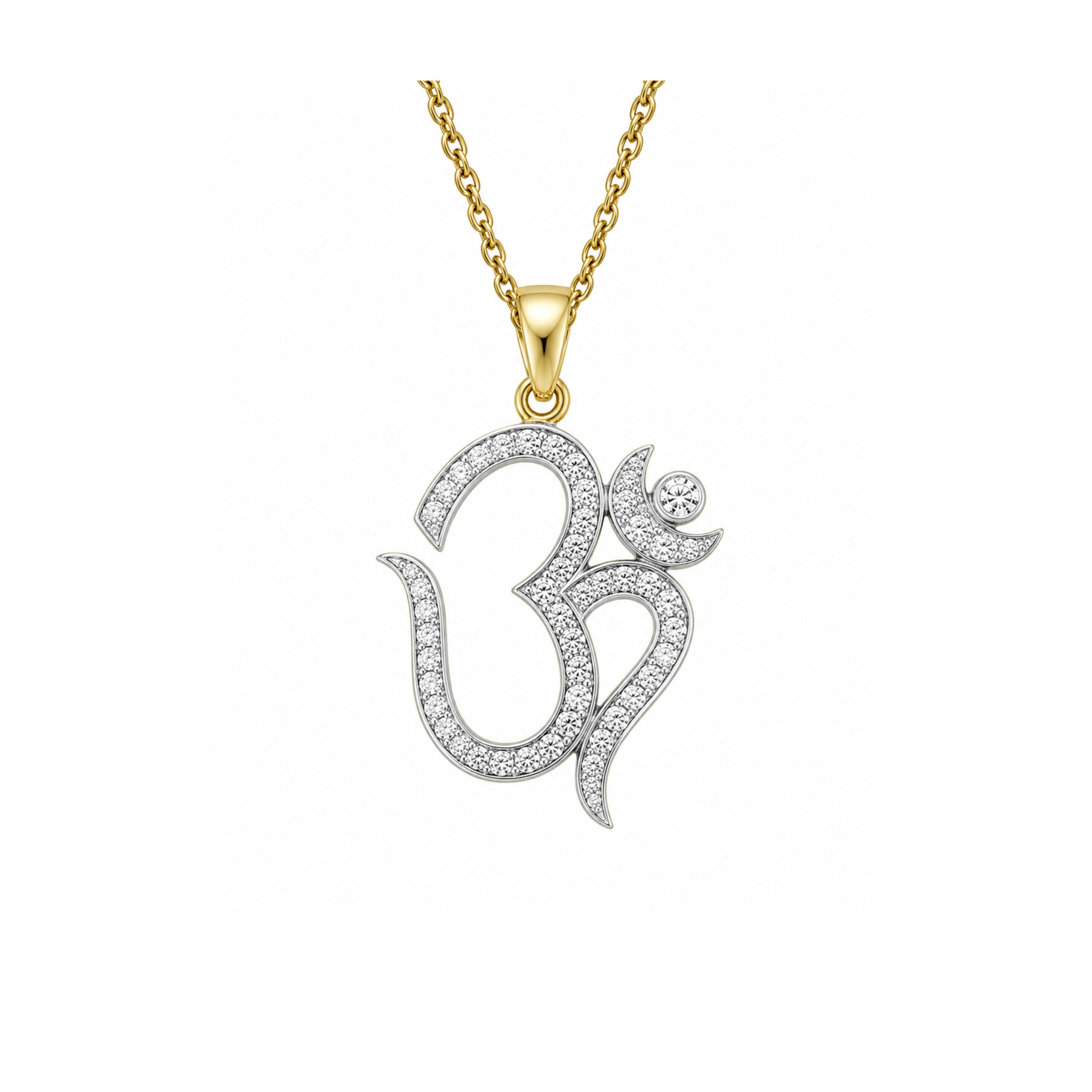 18K Om Pendant