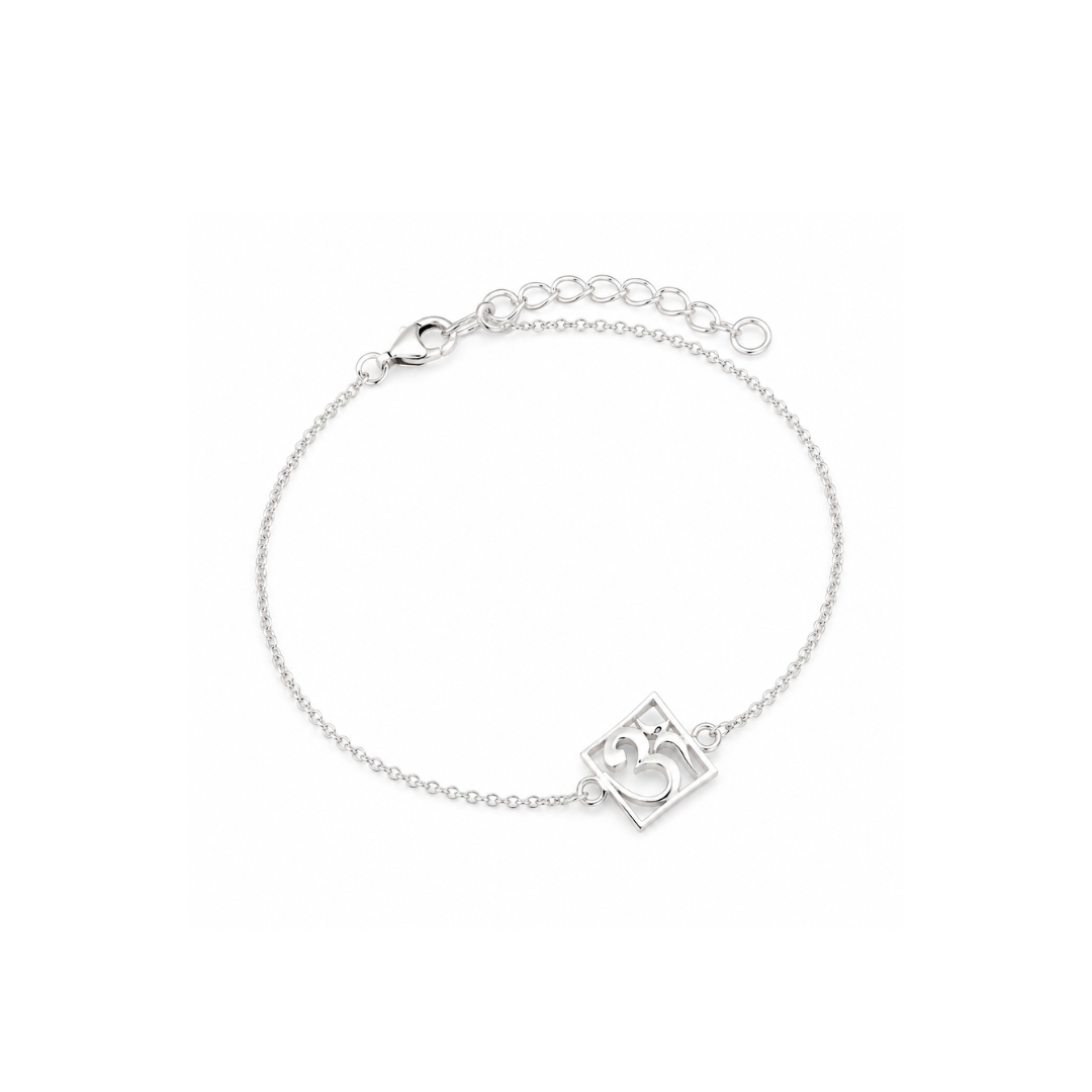 Silver Om Raakhi