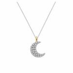 14K Half Moon Pendant